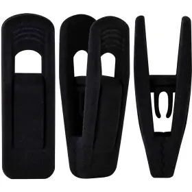 Tofiigrem 606895969431 Black Velvet Hanger Clips 60-pack Strong Finger For Hangers