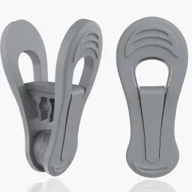 Tofiigrem 794969911858 Grey Hanger Clips 50 Pcs Multi-purpose Plastic Perfect For Velvet Hang