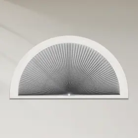 Hs3820gx-36 Tonature Arch Window Shades Half Circle Light Filtering Cellular Cordless No Dr