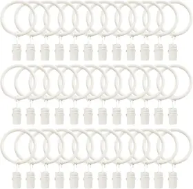 Toofn 445012051078 36 Pack Curtain Clips For 5/8 Inch Rod Strong Metal Decorative Rustproo