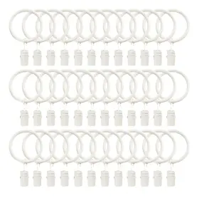 Toofn 608887792645 36 Pack Curtain Clips For 5/8 Inch Rod Strong Metal Decorative Rustproof