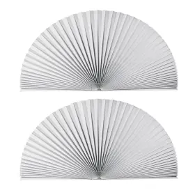Tr-20210201113f Touri Arch Window Light Fully Blocking Pleated Shade Blinds For Semi-circle Wi