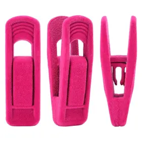 8542015399 Trgowaul Hot Pink Velvet Hangers Clips Pants Strong Fi