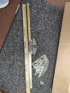 Truth Andersen 45002 Nos Vtg Dual Arm Crank Operator Awning Casement Window 25.5 Inch Bronze