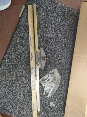45002 Truth Andersen Nos Vtg Dual Arm Crank Operator Awning Casement Window 25.5 Inch Bronze