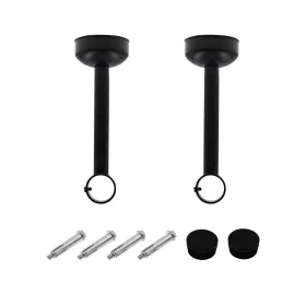 03859bl Ttzeze Heavy Duty Ceiling-mount Curtain Rod Holder Stainless Steel Bracket Shower