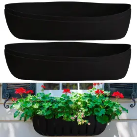 Tgz148 Tugaizi 4 Pcs Planter Basket Liners Felt Hanging Replacem