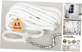 6.5yard Tusirgire Rope6m Curtain Weight Rope Drapery Weights Tape Heavy For