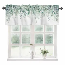 Lxl20240514-schc01793cliftbd Tweetybed Curtain Valance For Windows Green Eucalyptus Rod Pocket Window Treatm