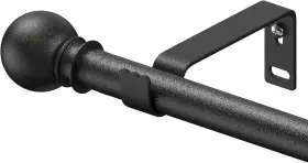 Sgclg-4jie-lh Twinkletool Curtain Rods For Windows 28-44 Inch 5/8 28in-44in Black