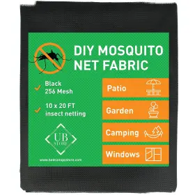 Ub-store 720589949669 Black Diy Mosquito Net Fabric 10x20 Ft Netting Insect Cover For... Fast Ship