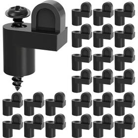 Ubante Scgd01 24 Pack 3/8 In Nylon Window Screen Clip With Screws Offset Clips For F