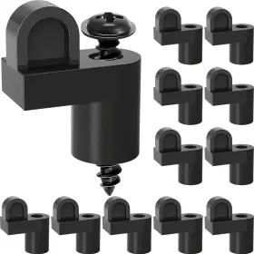 Scgd02 Ubante 12 Pack 3/8 In Nylon Window Screen Clip With Screws Offset Clips For F