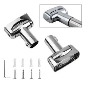 Uf-ha0709-g-us Ufurmate Shower Curtain Rod Bracket 2pcs Zinc Alloy Single Swivel