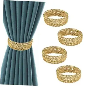Uf-ha0952-g-us Ufurmate Curtain Tiebacks 4pcs 425mm/16.73 Inch Long Alloy Drapery Holdback Rope Only