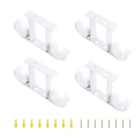Uf-ha2411-us Ufurmate Curtain Rod Brackets 4pcs Aluminum Alloy Ceiling-mount Double Curtai