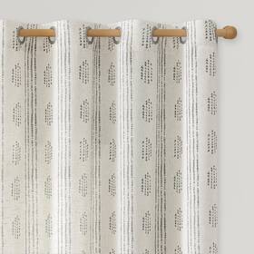 Ugoutry Ug-dymmqlgmbo2-5284blk Boho Linen Curtains For Bedroom Living Room Black Farmhouse 84