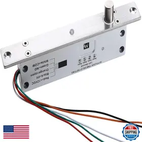 B00v4g1de6 Uhppote Fail Secure Dc12v Deadbolt Electric Drop Bolt Plug Narrow Door Lock