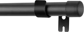 66-124 Uiosanrt 749212945012 Drapery Window Curtain Rods-1 Inch Adjustable Heavy Duty Black
