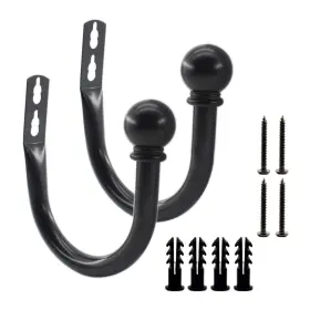 0703bl Ulifestar Decorative Curtain Holdbacks Wall Mounted Window Drapery Tiebacks Hooks Drape