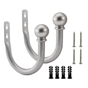 0705si Ulifestar Decorative Curtain Holdbacks Wall Mounted Window Drapery Tiebacks Hooks Holders