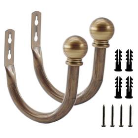 Ulifestar 0706rc Decorative Curtain Holdbacks Wall Mounted Window Drapery Tiebacks Hooks Drape