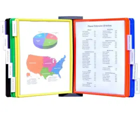 05936-dg Ultimate Office Adjustaview 10-pocket Wall Reference Organizer With Easy-load
