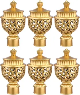 Krre0vpl22id19wbsr59vk0 Ultnice 6pcs Gold Curtain Rod End Retro Roman Replacement Golden