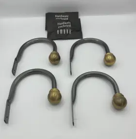 Umbra 028295027809 Drapery Scarf Holder / Hold Back Set. Nickle. 4 Total With Hardware. Nwt