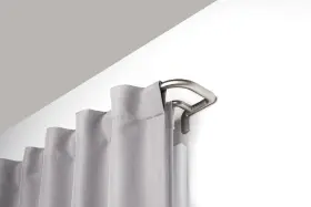1005892 Umbra Twilight Double Curtain Rod Set Wrap Around Design Ideal For Nickel