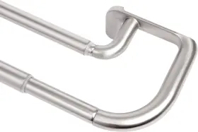 1005893-782-rem Umbra Twilight Double Curtain Rod Set Wrap Around 88 Inch To 144 Nickel