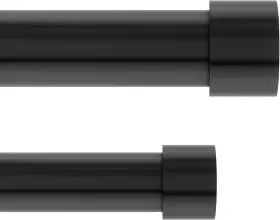 1014401-111 Umbra Cappa Double Curtain Rod Includes 2 66 To 120-inch Brushed Black