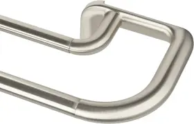 1020562-782 Umbra Twilight Double Curtain Rod Set Wrap 66 Inch To 144 Nickel
