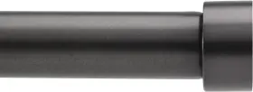 245973-111-rem Umbra Cappa Curtain Rod 1-inch Drapery Extends 33 To 66-inch Black