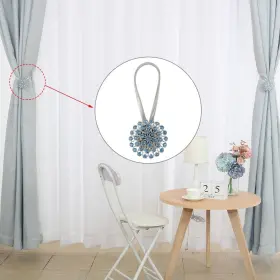 S22090600ux5103 Unique Bargains 2pcs Curtain Tieback 15.7 Holdback Decorative Spring Holders