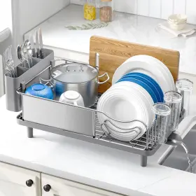 Ur-dr304 Urackify Stainless Steel Dish Drying Rack - Large Capacity Kitchen Counter Or