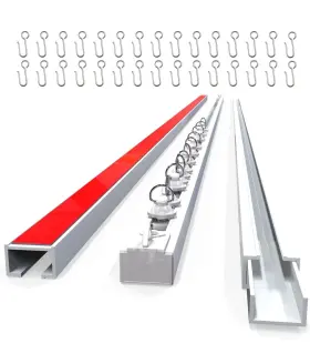 Adh5m Urbanred Self Adhesive Ceiling Or Wall Curtain Track 16.4 Ft 5 Meters