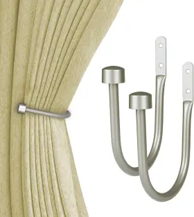 110160095 Us Curtain Holdbacks Decorative Tieback For Wall Antique Silver Window Dra