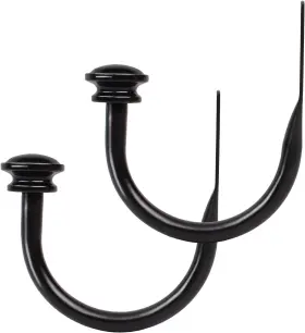Us 313018083034 Curtain Holdbacks 2 Pack Decorative Window Drapery Tiebacks For Wall With Small
