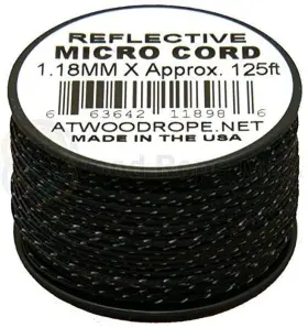 Mcr24 Us Ropes Atwood Rope Mfg Tactical Nylon/polyester Micro Utility Cord Reflective 1.18mm