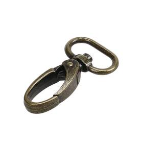 Usew 700064162279 3/4-inch Antique Brass Curved Lobster Clasps Swivel Trigger Clips Snap Pack