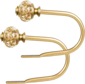 Usfook 726084164536 2 Pack Gold Curtain Holdbacks Decorative Drapery Tiebacks Pack/1 Pair
