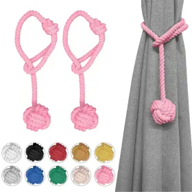 Ushomin 723211643935 Curtain Tiebacks 2 Packs Rope Tieback Heavy Duty Tie Backs