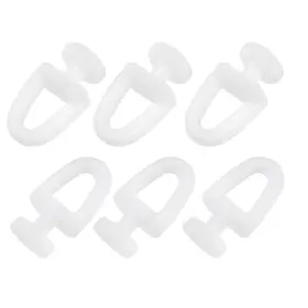 Uxcell 619668227355 11mm Dia Curtain Track For Windows Plastic Drapery Rail Sliding Glider 20 Pcs