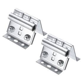 Uxcell 688391554335 2pcs Garage Door Adjustable Top Bracket Carbon Steel Roller Brackets