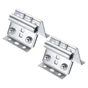 Uxcell 688391554335 2pcs Garage Door Adjustable Top Bracket Carbon Steel Roller Brackets