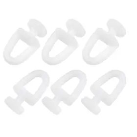Uxcell 714998325990 20pcs Curtain Track Rollers Plastic Drapery Rail Sliding Glider 11mm Dia