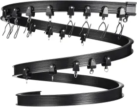 A23061400ux0363 Uxcell Flexible Curved Ceiling Curtain Track Bendable Mount For 19.7ft Black