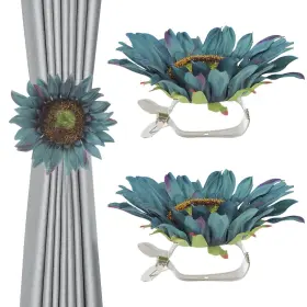 9g7fuq264ezae959815f Veemoon Sunflower Curtain Tiebacks 2pcs Floral Clips Boho Style Holder Country Holdb