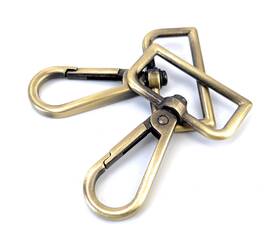 Versakits Vk06-08-10 10 Pcs D Ring Swivel Lobster Claw Clasps Push Gate Snap Hooks Trigger Clips F